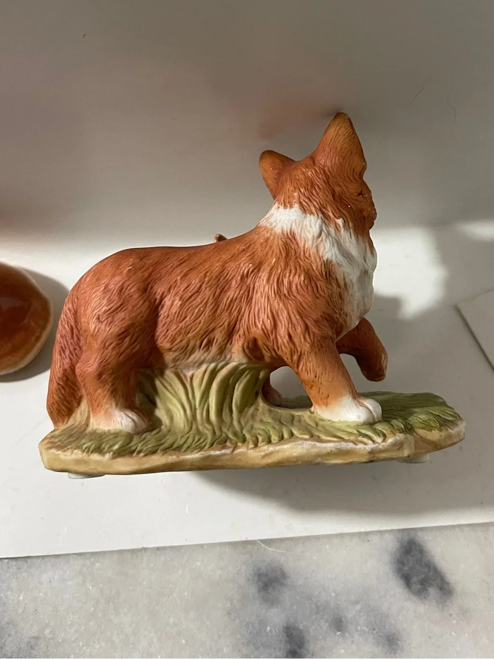 Vintage Lot Handmade & Painted Corgi Dogs Figurine & German Sherperd Ceramics